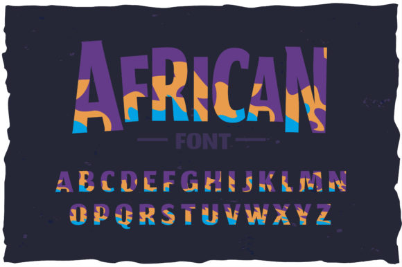 African: A Modern Color Font for Bold Branding