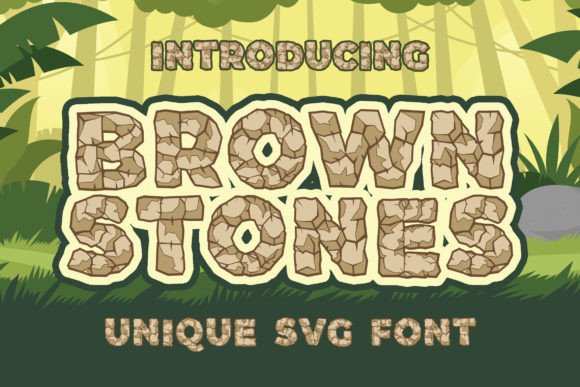 Brown Stones: The Creative Font for Playful Design Projects