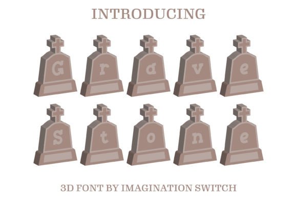 Gravestones 3d: A Creative Font for Bold, Eye-Catching Design