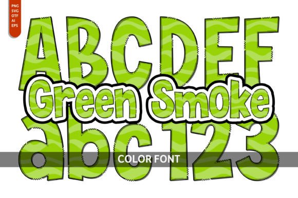 Green Smoke: The Color Font for Playful & Artistic Design