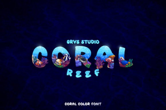 Grvs Coral Reef: A Colorful Decorative SVG Font for Vibrant Designs