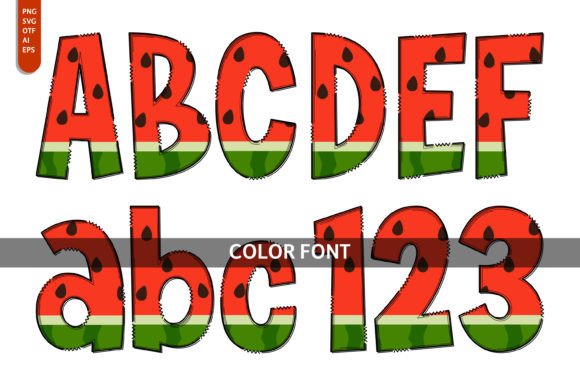 Infuse Your Work with Summer: The Watermelon Slice Font