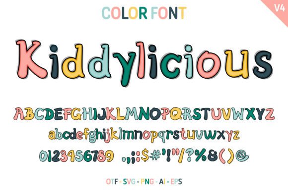 Kiddylicious V4: A Font That Sparks Joy in Children's Design