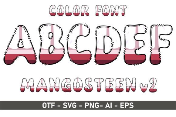 Mangosteen V2: A Playful Color Font for Modern Design