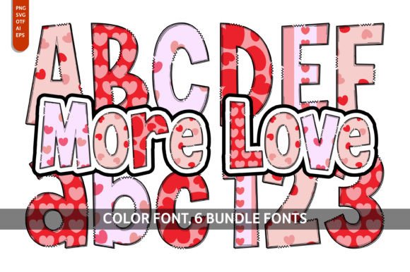 More Love Bundle: Fonts for a Playful Touch