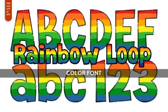 Rainbow Loop: A Playful Type for Creative Projects