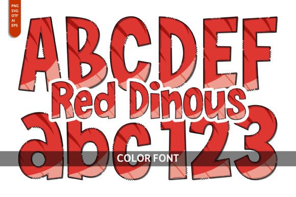 Red Dinous: Ignite Your Brand with Fierce Typography