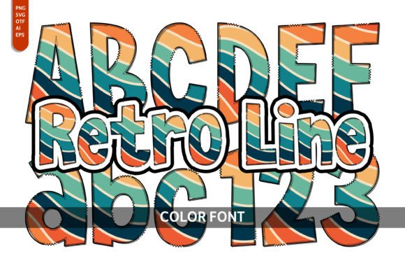 Retro Line: Infuse Groovy Energy into Your Designs
