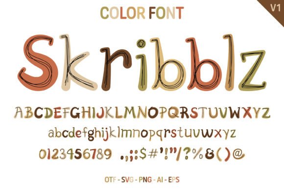 Skribblz V1: A Playful Typeface for Real Projects
