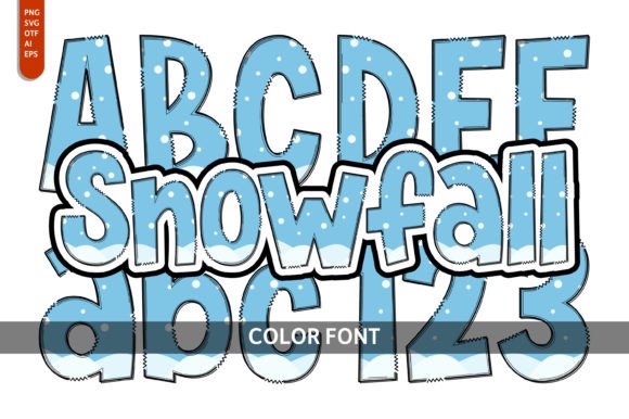 Snowfall: A Whimsical Color Font for Playful Designs