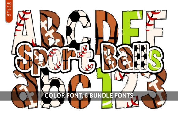 Sport Balls Bundle: A Playful Typeface for Dynamic Designs