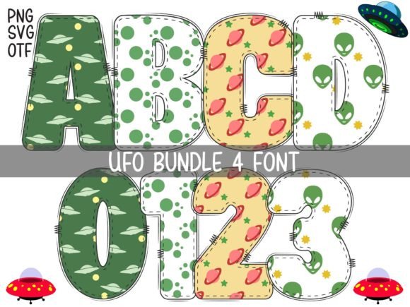 Ufo Font: A Uniquely Crafted Patriotic Color Font